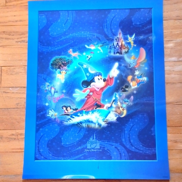 Disney Fantasia Mickey Mouse 70,S VintageLaser Wall Poster
